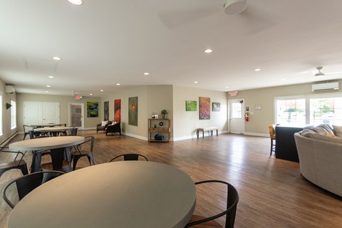 This is a photo of the resident clubhouse at Lake of the Woods Apartments in Cincinnati, OH.