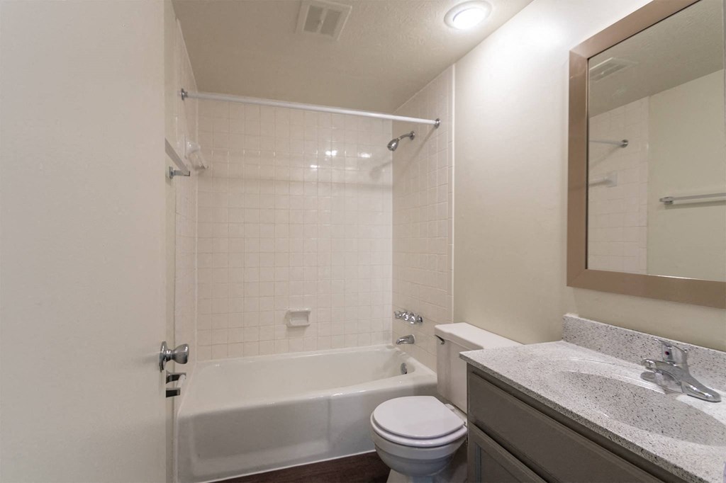 This is a photo the bathroom of the 833 square foot Chestnut, 2 bedroom apartment at Montana Valley Apartments in Cincinnati, OH.