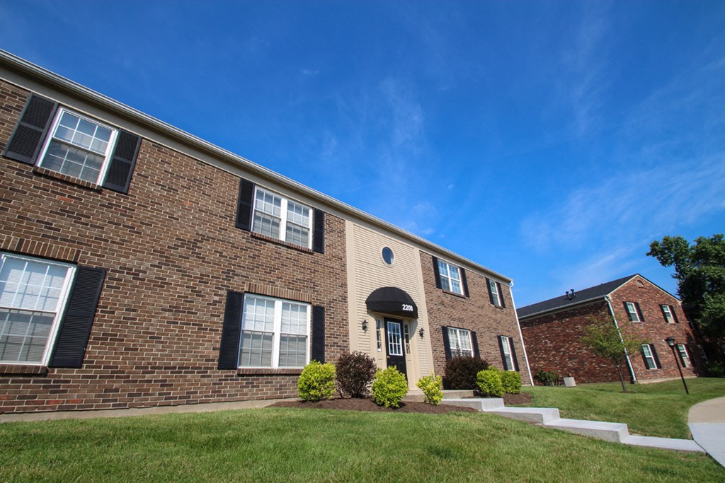 This is a photo of a building exterior at Montana Valley Apartments in Cincinnati, OH.