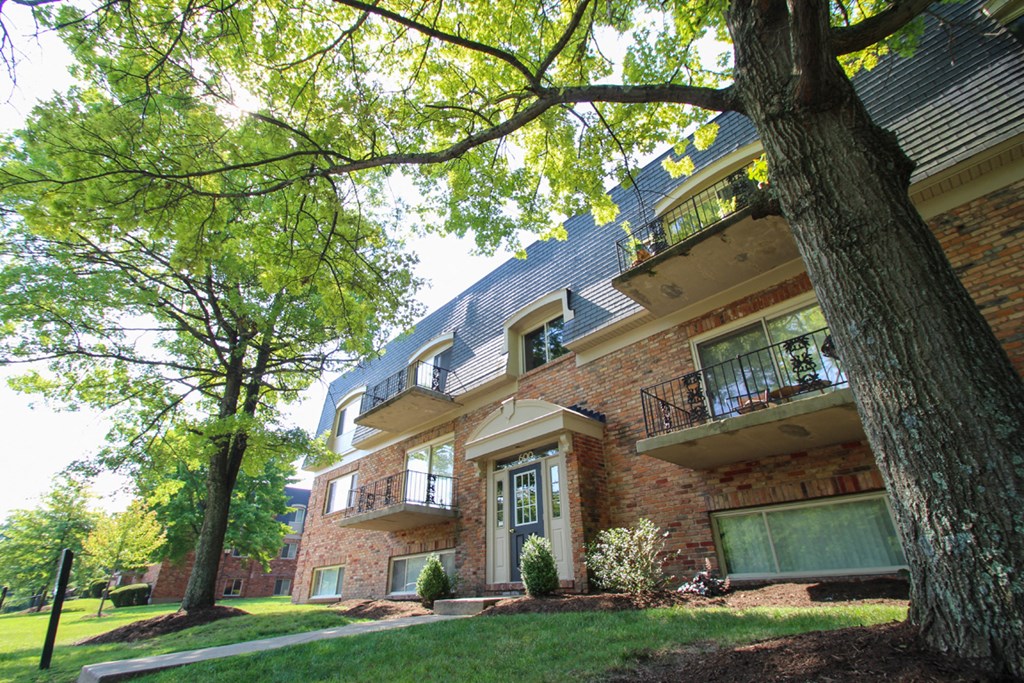 This is a photo of a building exterior at Montana Valley Apartments in Cincinnati, OH.