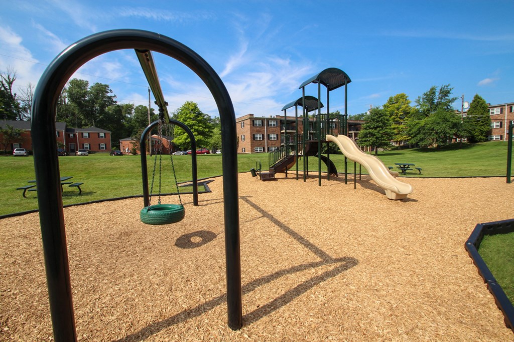This is a photo of the playground at Montana Valley Apartments in Cincinnati, OH