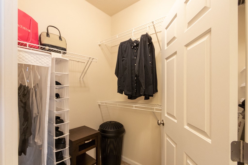 This is a photo of the primary bedroom  in the 2 bedroom, 2 bath Islander floor plan at Nantucket Apartments in Loveland, OH.