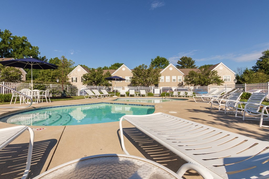 This is a photo of the second pool area at Nantucket Apartments in Loveland, Ohio.