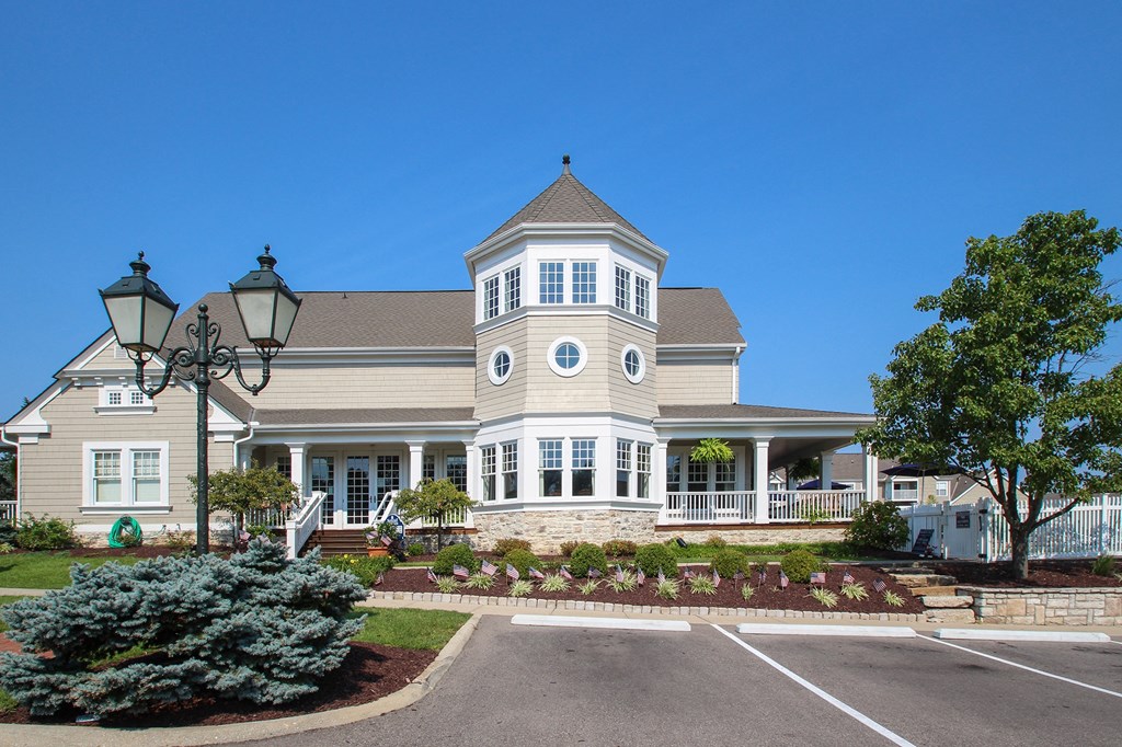 This is a picture of a leasing office at Nantucket Apartments, in Loveland, OH.