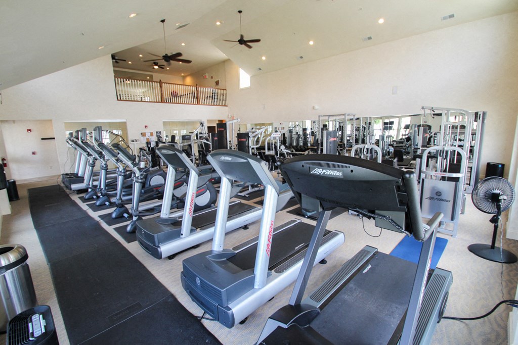 This is a photo of the Fitness Center at Nantucket Apartments in Loveland, OH.
