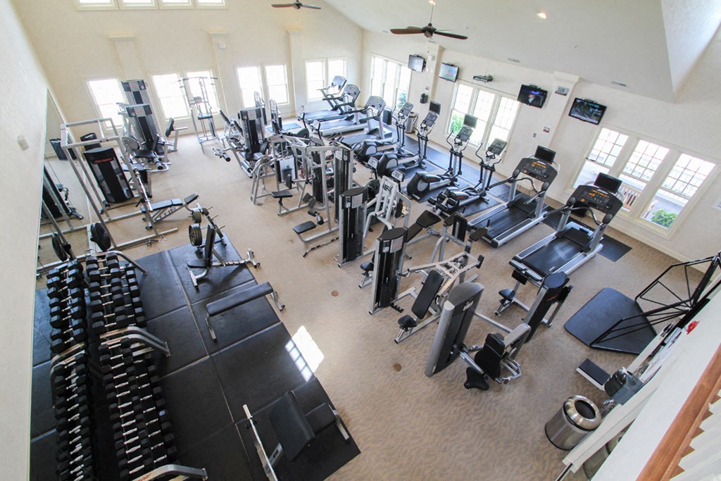 This is a photo of the Fitness Center at Nantucket Apartments in Loveland, OH.