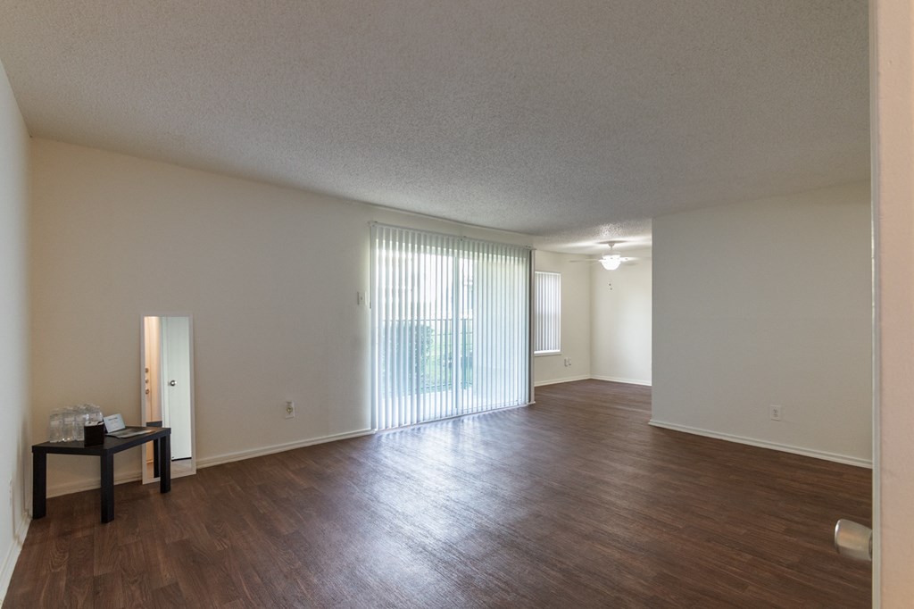 living room and entryway View  at Princeton Court, Dallas, Texas