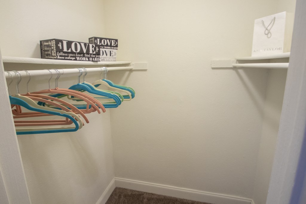 walk-in closet  at Princeton Court, Dallas