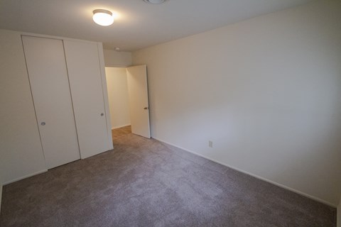 This is a photo of the second bedroom in a 849 square foot 2 bedroom, 2 bath apartment at Park Lane Apartments in Cincinnati, OH.