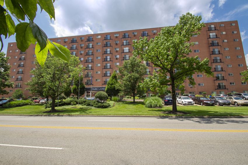 This is a photo of the building exterior showing the front at Park Lane Apartments in Cincinnati, OH. - Photo Gallery