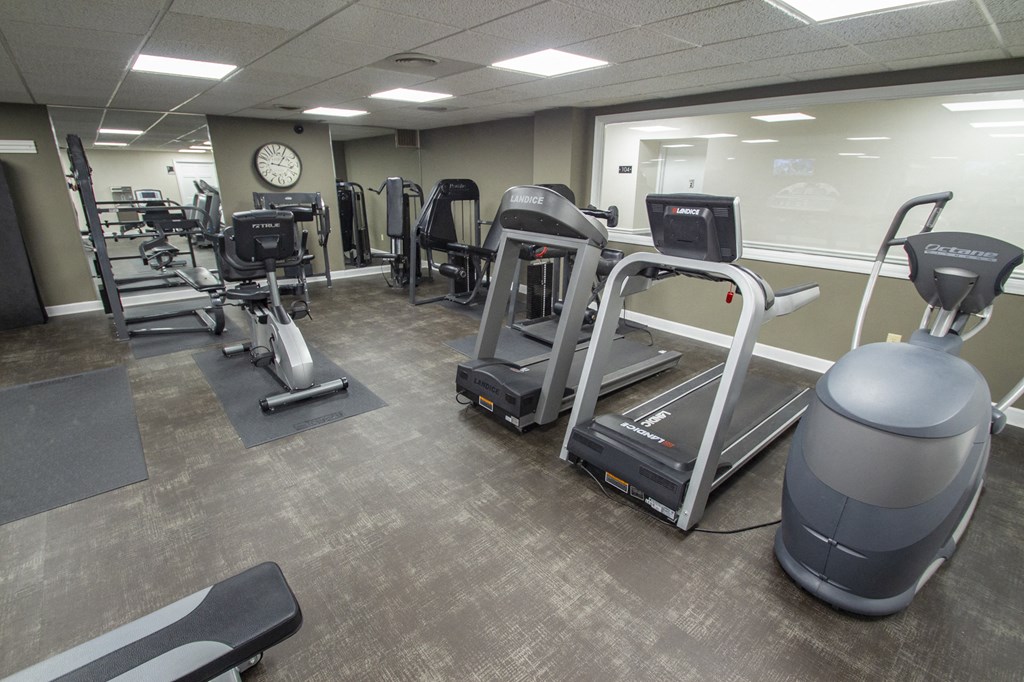 This is a photo of the 24-hour fitness center at Park Lane Apartments in Cincinnati, OH.