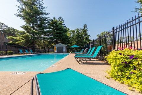 This is a photo of the pool area at Red Bank Reserve in Cincinnati, Ohio.