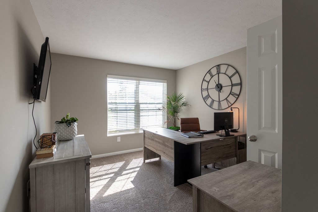 This is a photo of the third bedroom in the 1226 square foot 3 bedroom, 2 bath Hambletonian at Trails of Saddlebrook Apartments in Florence, KY.