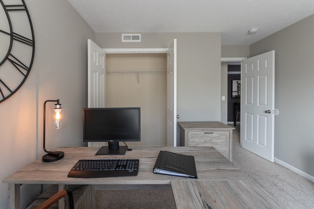 This is a photo of the third bedroom in the 1226 square foot 3 bedroom, 2 bath Hambletonian at Trails of Saddlebrook Apartments in Florence, KY.