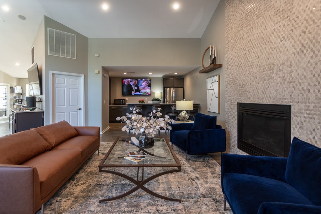 This is a photo of the resident clubhouse at Trails of Saddlebrook Apartments in Florence, KY.