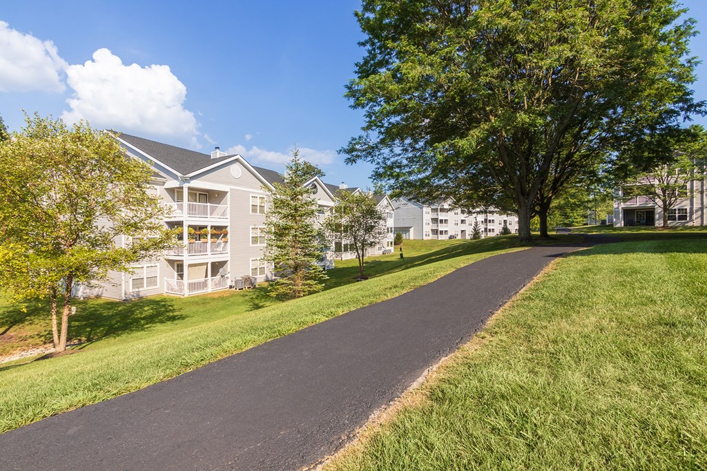 This is a photo of the walking trail at Trails of Saddlebrook Apartments in Florence, KY.
