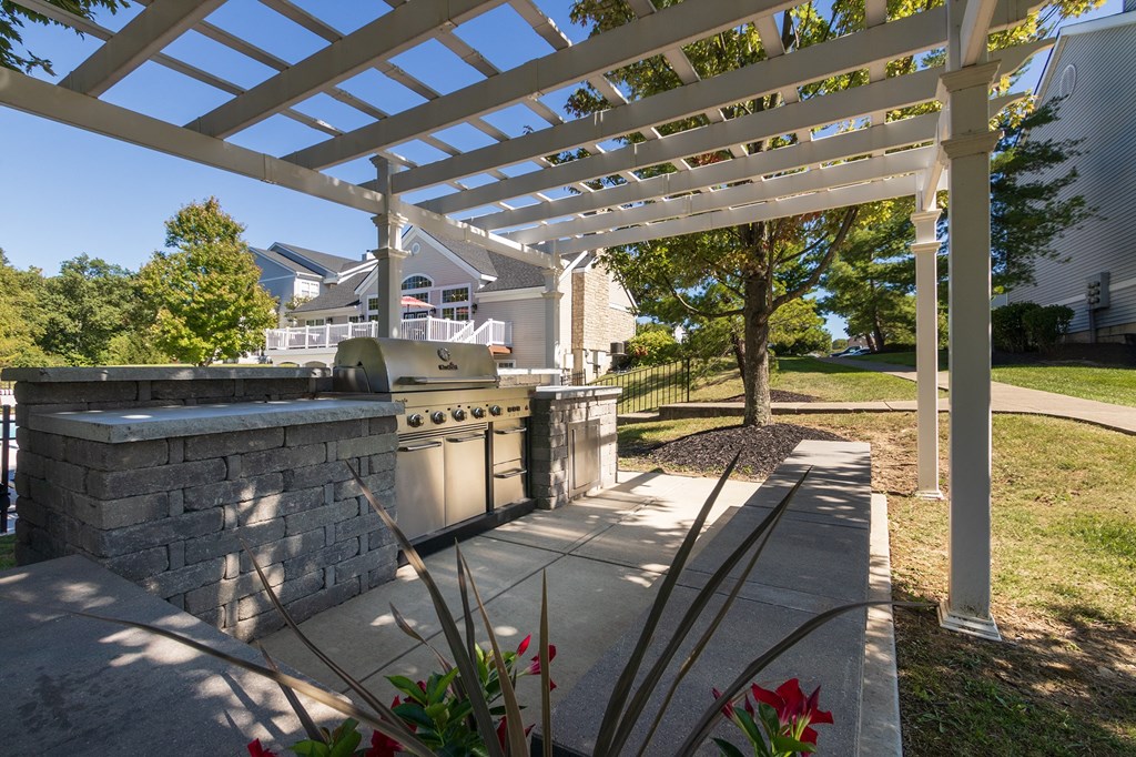 This is a photo of the grilling station (gas) at Trails of Saddlebrook Apartments in Florence, KY.