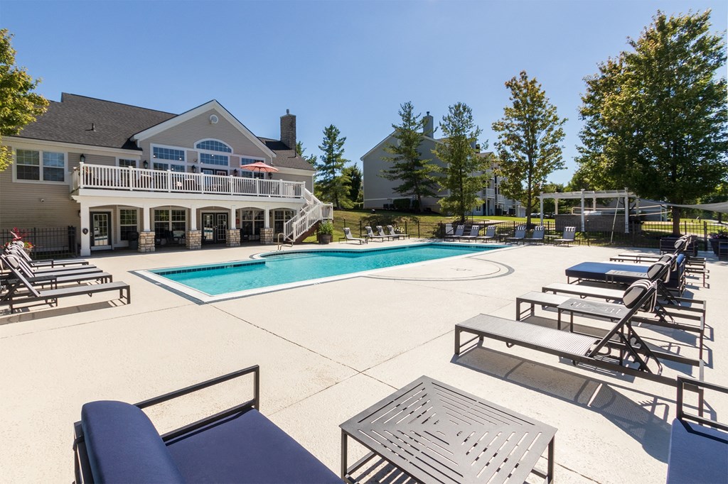 the swimming pool at our apartments