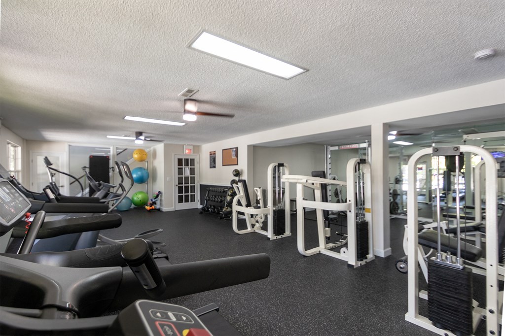 This is a photo of the 24-hour fitness center at Trails of Saddlebrook in Florence, KY.