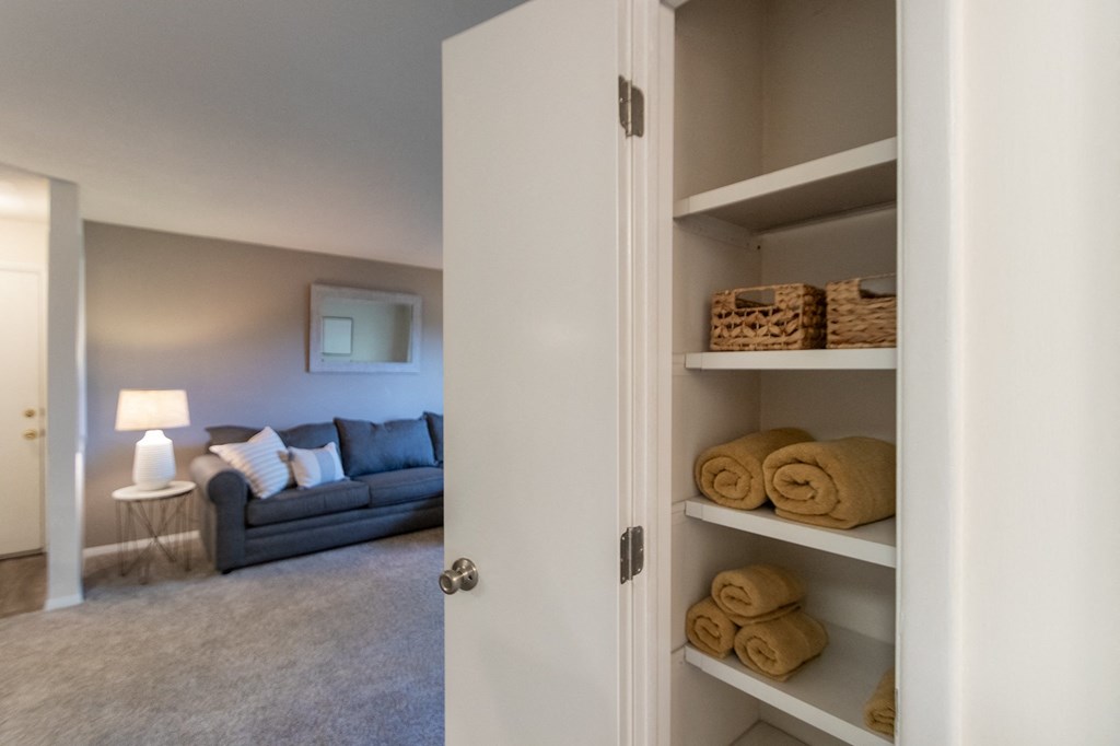 hall linen closet  at Village East, Franklin, Ohio