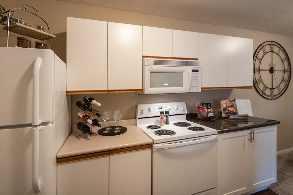 This is a photo of the living room of the 890 square foot 2 bedroom, 2 bath Liberty at Washington Place Apartments in in Miamisburg, Ohio in Washington Township.