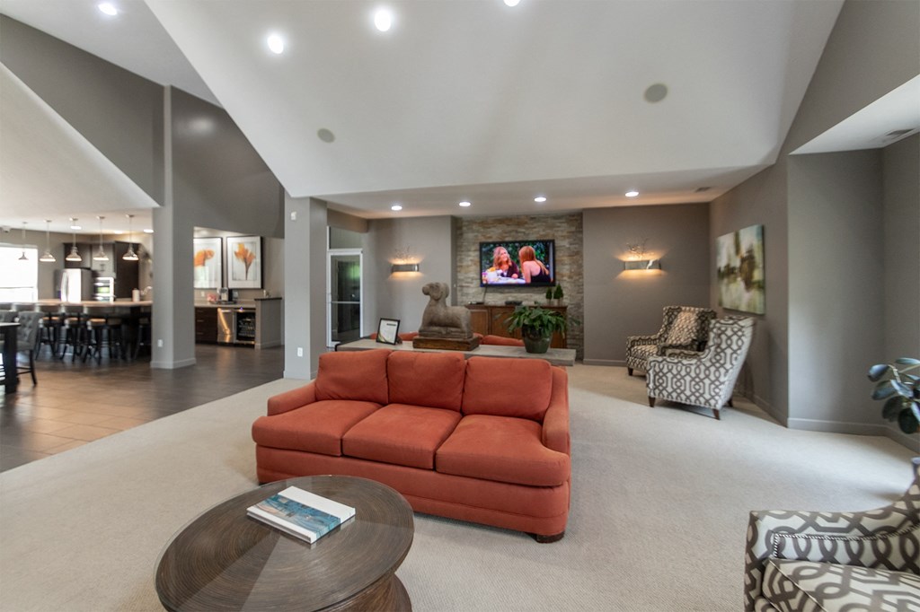 This is a photo of the resident clubhouse at Place Apartments in Miamisburg, Ohio in Washington Township.