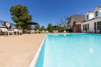 This is a photo of the pool area at Washington Place Apartments in Miamisburg, Ohio in Washington Township.
