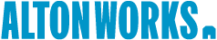 a row of blue lines on a green background