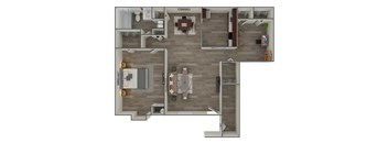1 bed 1 bath B at Brookshire Trace Townhomes Apartments, Pennsylvania