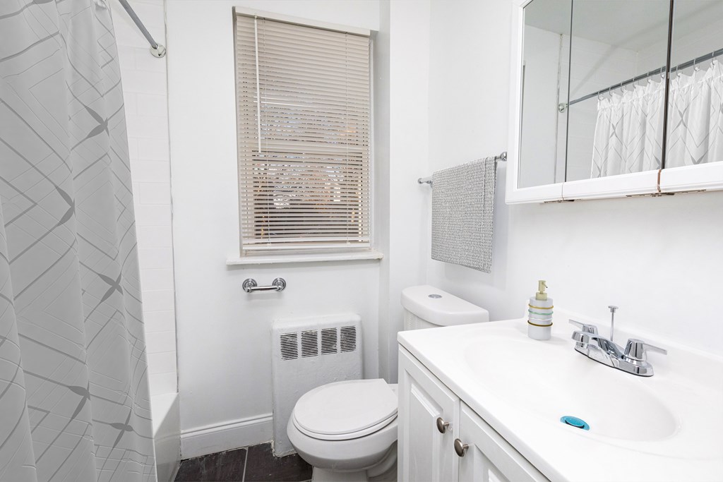 White Bathroom White Bathroom at Lawndale Apartments, Philadelphia, PA 19111