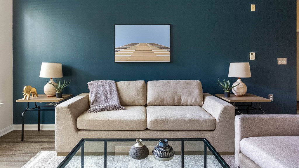 Living Room Couch at Riverview Landing @ Valley Forge, Eagleville, PA 19403