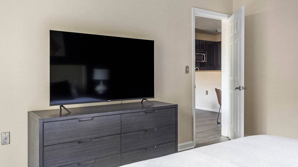 Bedroom TV at Riverview Landing @ Valley Forge, Eagleville, PA 19403