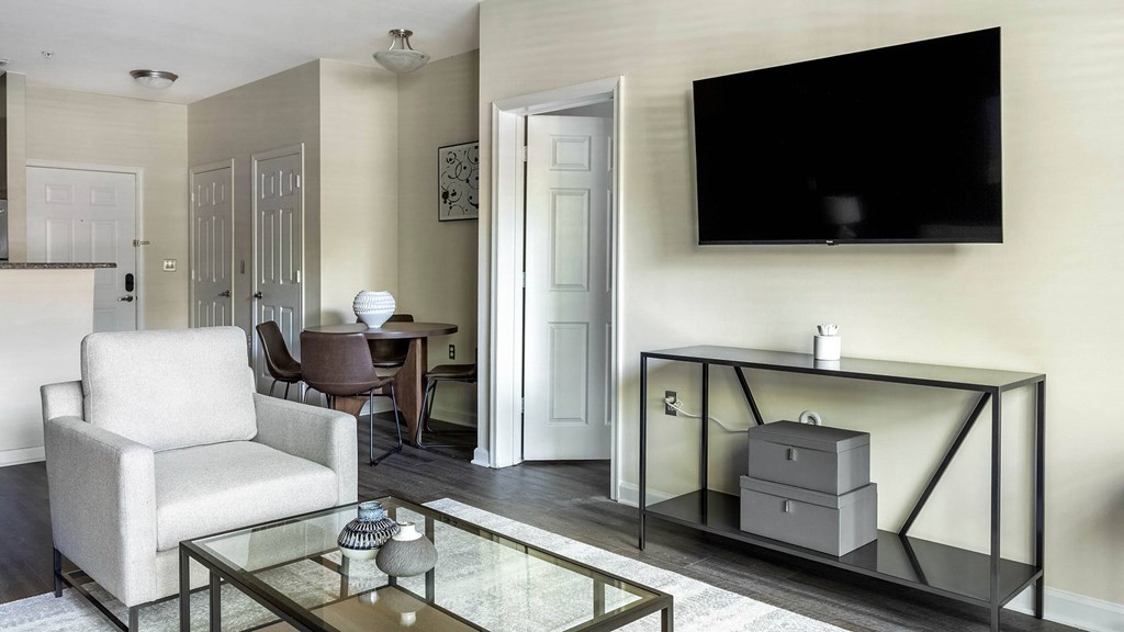 Modern Living Area at Riverview Landing @ Valley Forge, Eagleville, PA 19403