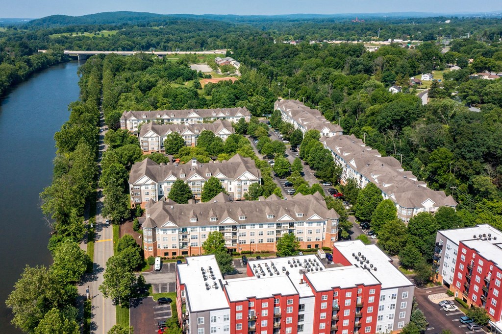 Aerial Community View at Riverview Landing @ Valley Forge, Eagleville, PA 19403