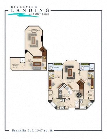 Franklin Floor Plan at Riverview Landing @ Valley Forge, Pennsylvania, 19403