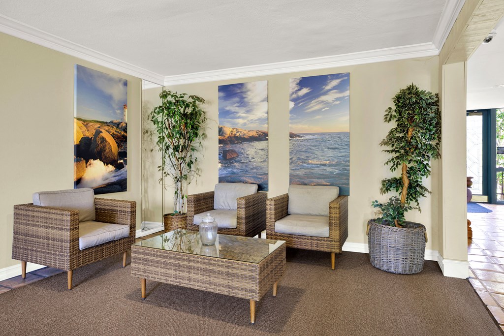 Living Room at Casa Del Amo Apartments, Torrance California