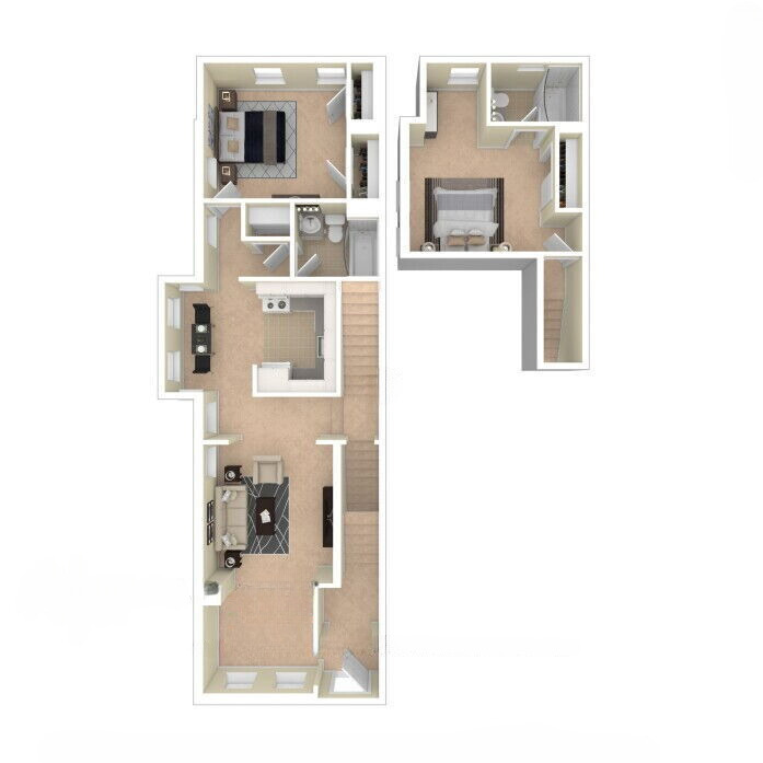 2 Bedroom 60%