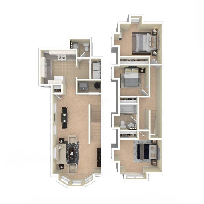 3 Bedroom 60%