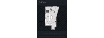 One Bedroom One Bath Duchamp 1 floor plan at Arya Peachtree, Atlanta, 30309