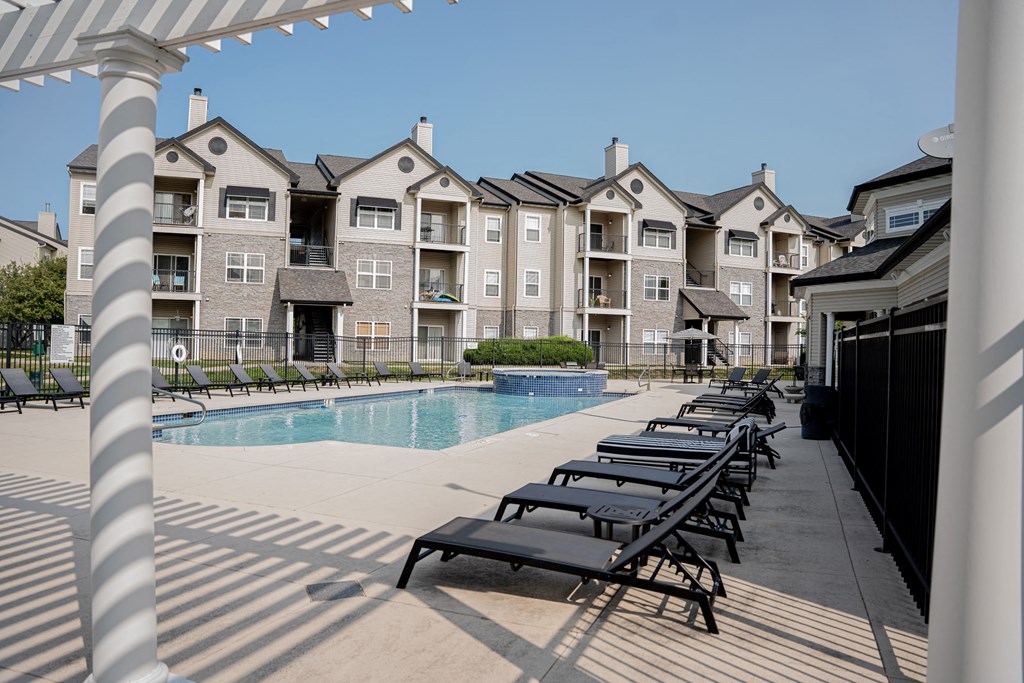 Poolside Relaxing Area at 92West, Iowa, 50266