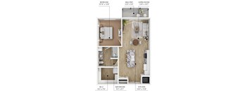 1 bed 1 bath B at Callaway at Holland Pointe Apartments, Apartments, Norwalk, IA