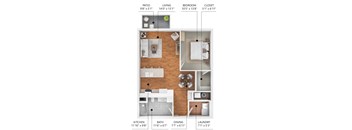A diagram of a house layout with labeled rooms such as patio, living room, bedroom, and closet.