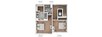 A diagram shows the layout of a two bedroom apartment.