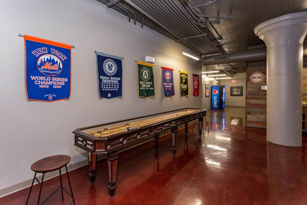 Game Room With Shuffle Board at Ballyard Lofts, Indigo Living, 50309