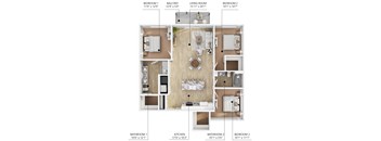 3 bed 2 bath at Callaway at Holland Pointe Apartments, Norwalk