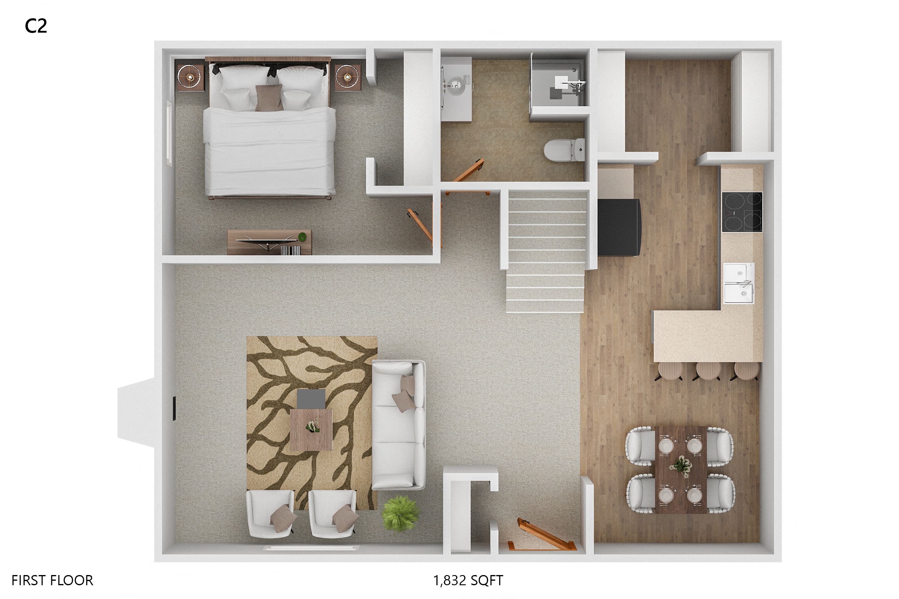 C2 Floor Plan at Creekstone Falls, Sioux Falls, South Dakota