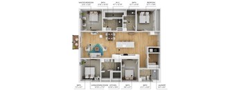 D1 Floor Plan at Level, Iowa   