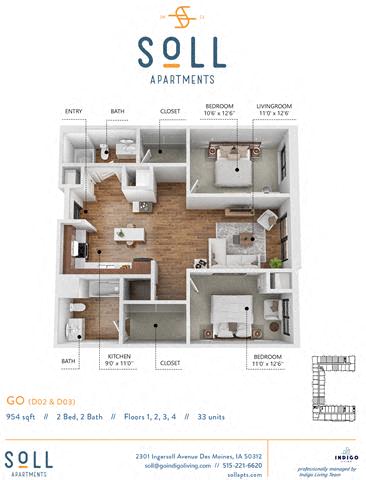 C2 Floor Plan at Soll, Iowa   