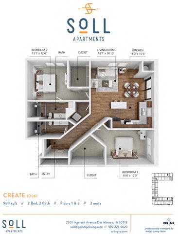 C3 Floor Plan at Soll, Iowa, 50312