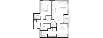 C3 2Bed 2Bath at Vue Apartments, Des Moines, IA 50309